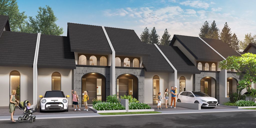 foto tampak rumah tipe FREESIA 2 perumahan CITRAINDAH CITY BUKIT FREESIA