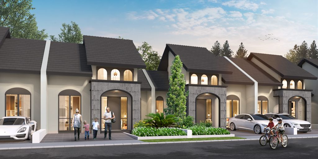 foto tampak rumah tipe FREESIA 5B perumahan CITRAINDAH CITY BUKIT FREESIA