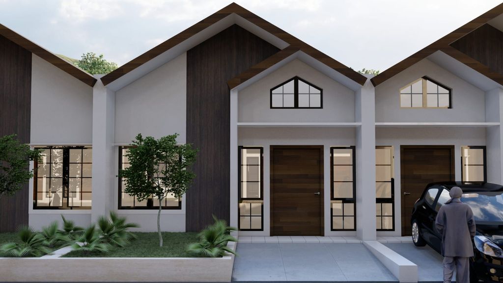 foto tampak rumah tipe 36/66 perumahan Bunga Residence
