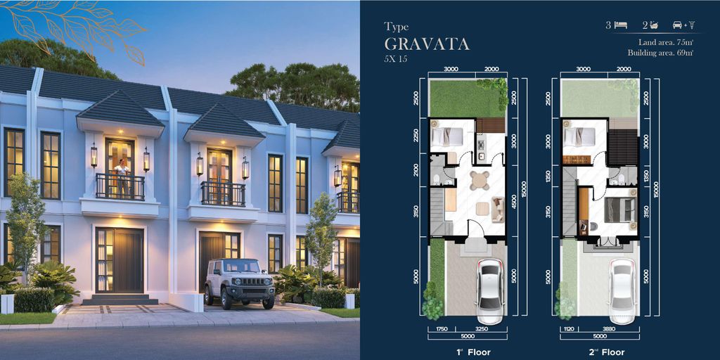 foto tampak rumah tipe Gravata perumahan CitraGran Cibubur - Cluster Glenview