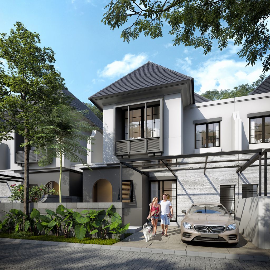 foto tampak rumah tipe CAPITAL MARJORIA perumahan The Grand Kenjeran