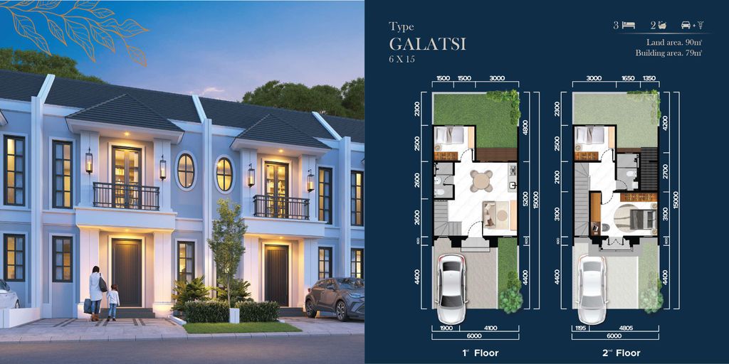 foto tampak rumah tipe Galatsi perumahan CitraGran Cibubur - Cluster Glenview