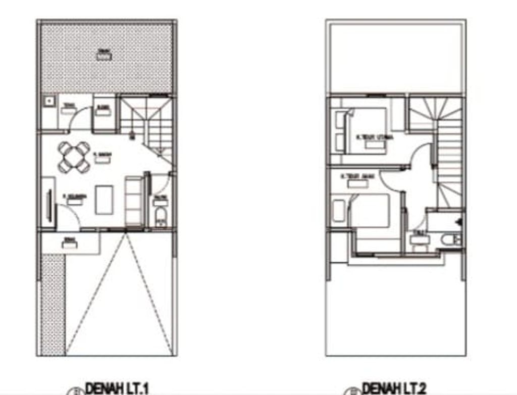 foto denah rumah tipe AZALEA perumahan PURI JAYA 21