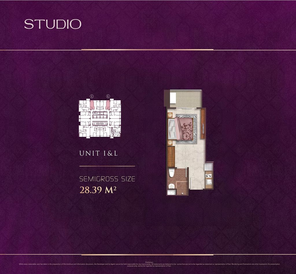 foto denah rumah tipe STUDIO A perumahan PODOMORO CITY DELI MEDAN