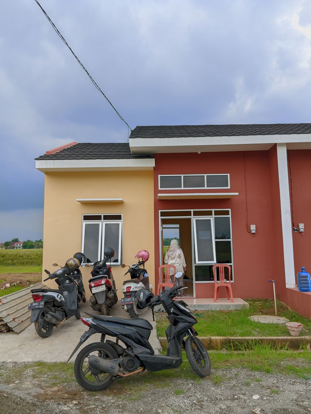foto tampak rumah tipe 30/60 perumahan cluster purwosari residence