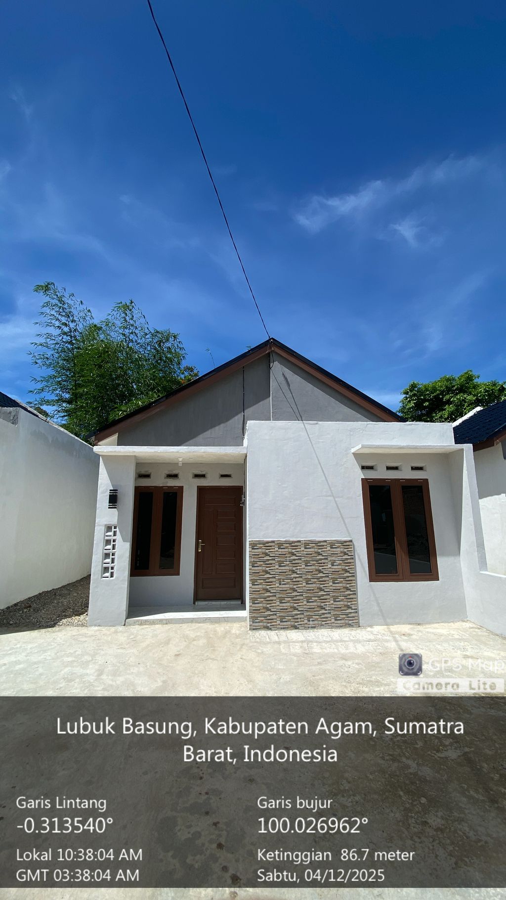 foto tampak rumah tipe 36 perumahan Villa Amira Tahap IV