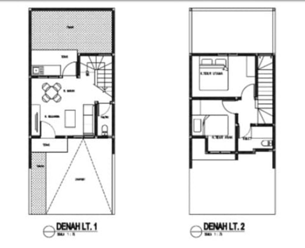foto denah rumah tipe FREESIA perumahan Puri Jaya 7