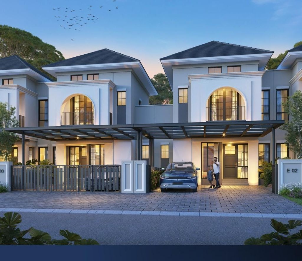 foto tampak rumah tipe ELEGANTE perumahan CITRA GARDEN GOWA