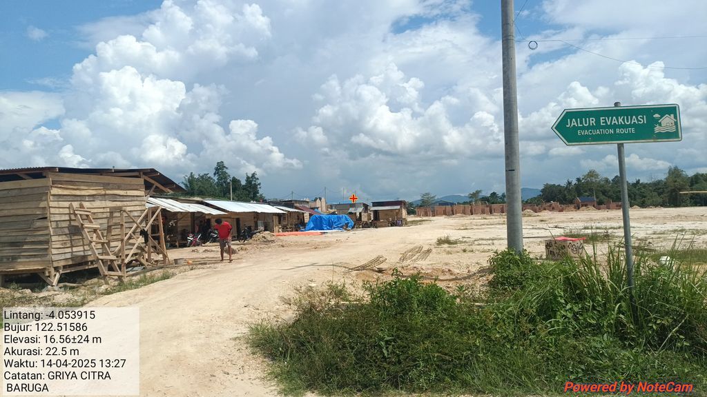 foto gerbang perumahan GRIYA CITRA BARUGA