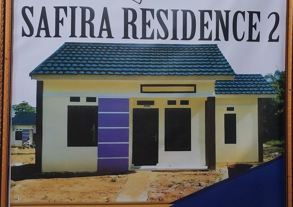 foto tampak rumah tipe 36/121 perumahan Safira Residence 2