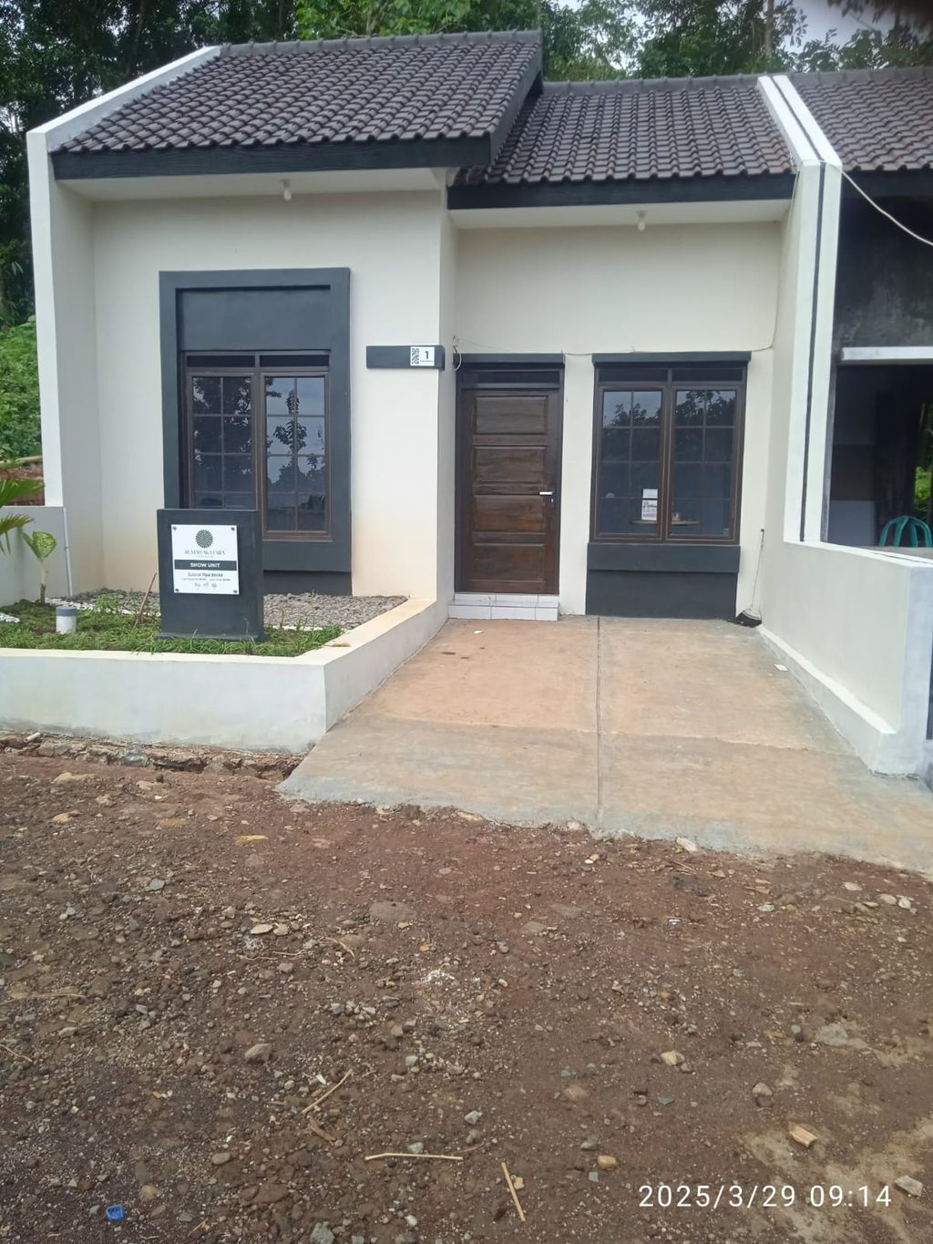 foto tampak rumah tipe 30/60 perumahan Rumah Akatara