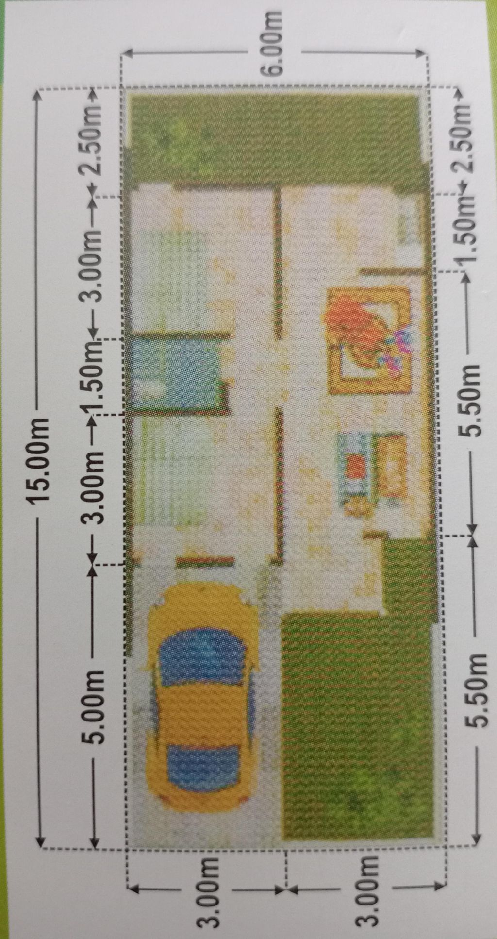 foto denah rumah tipe 47/90 perumahan Taman Gading