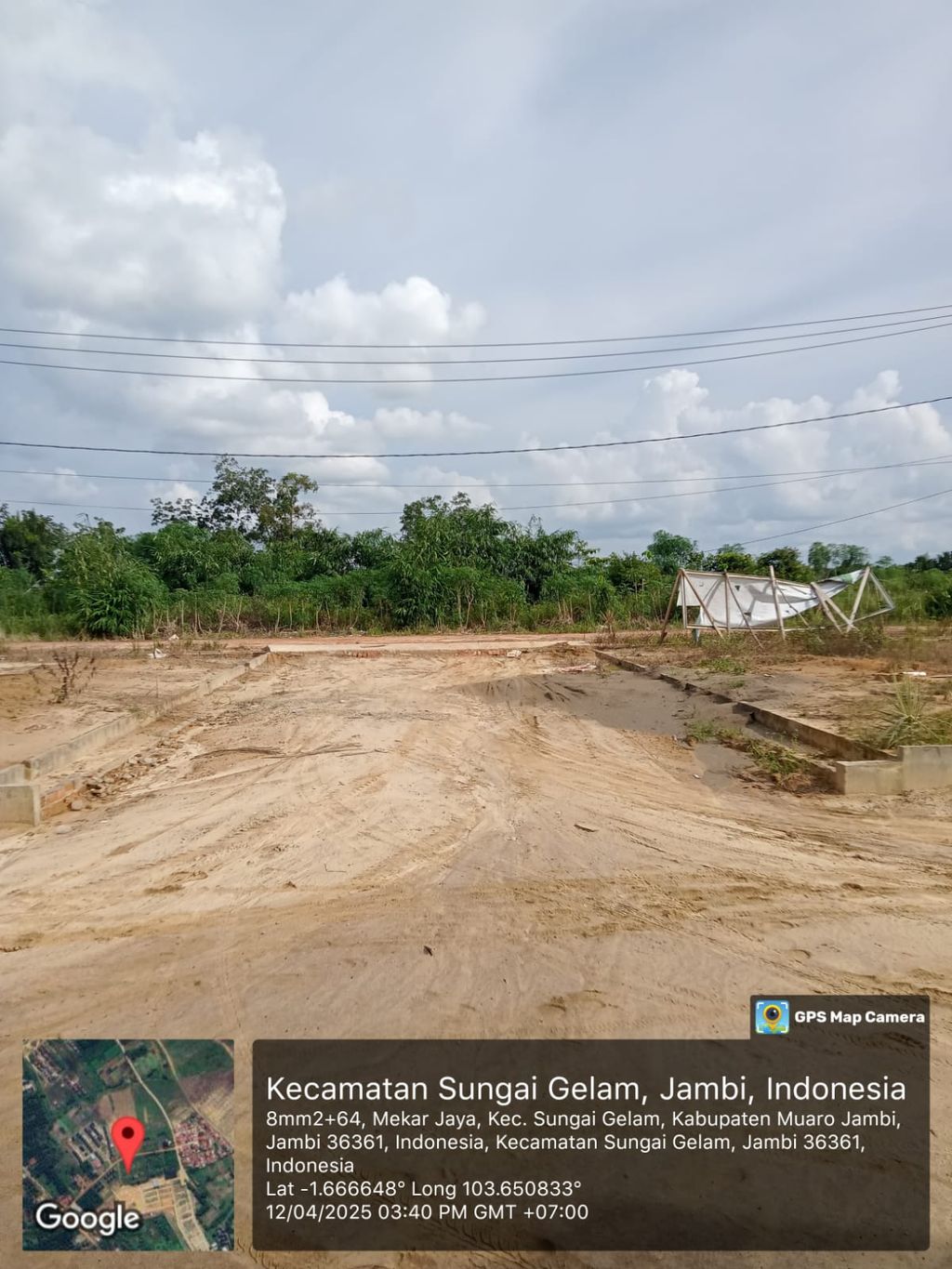 foto posisi tengah perumahan METRO JAMBI ASRI 2