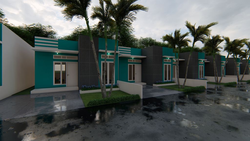 foto posisi tengah perumahan RAFFLESS RESIDENCE JAYAPURA