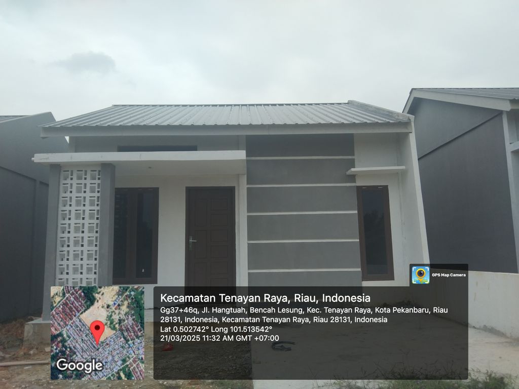 foto tampak rumah tipe 36 perumahan NUANSA KULIM PERMAI