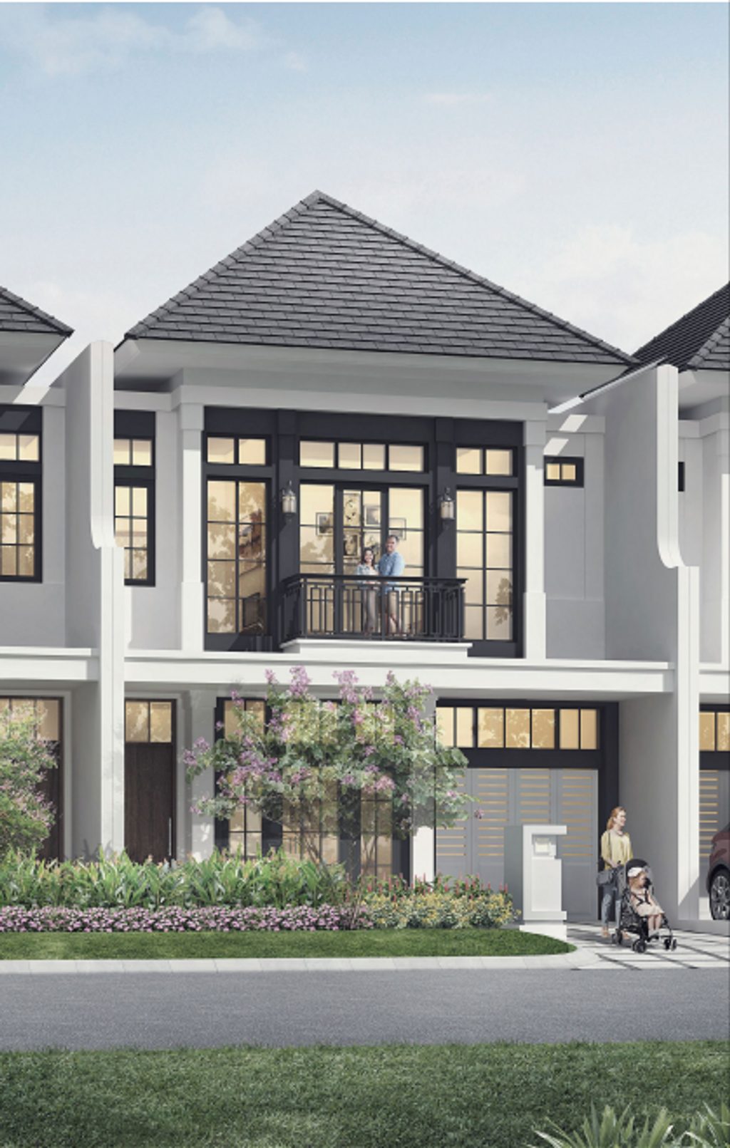foto tampak rumah tipe J8 perumahan SUMMARECON MUTIARA MAKASSAR CLUSTER JADE 2