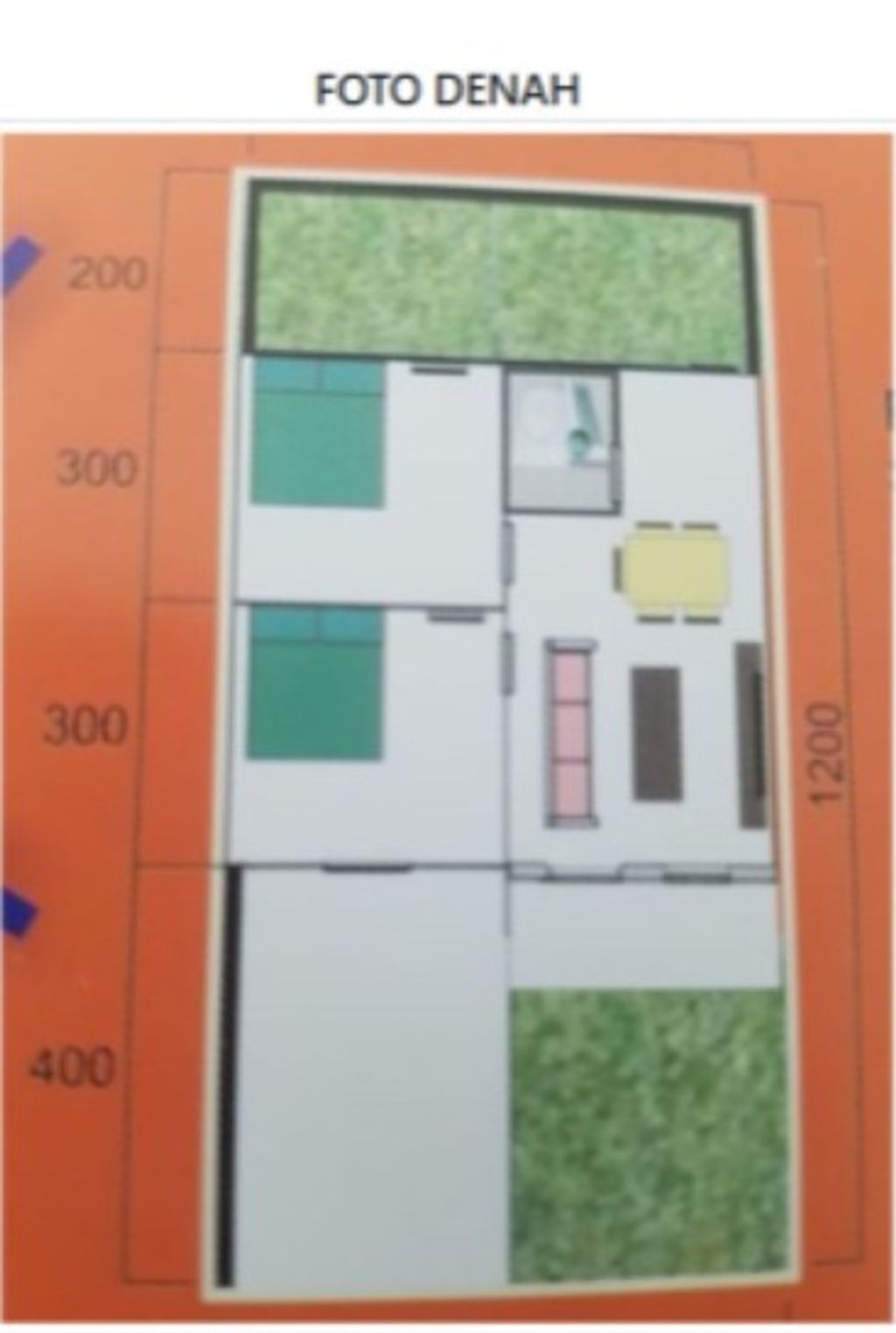 foto denah rumah tipe 36 perumahan PERUMAHAN ANANDA RESIDENCE