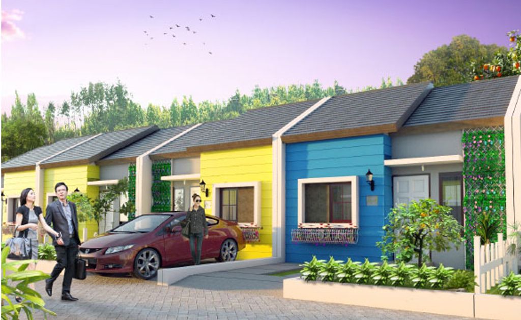 foto tampak rumah tipe 30/80 perumahan Qianna Residence