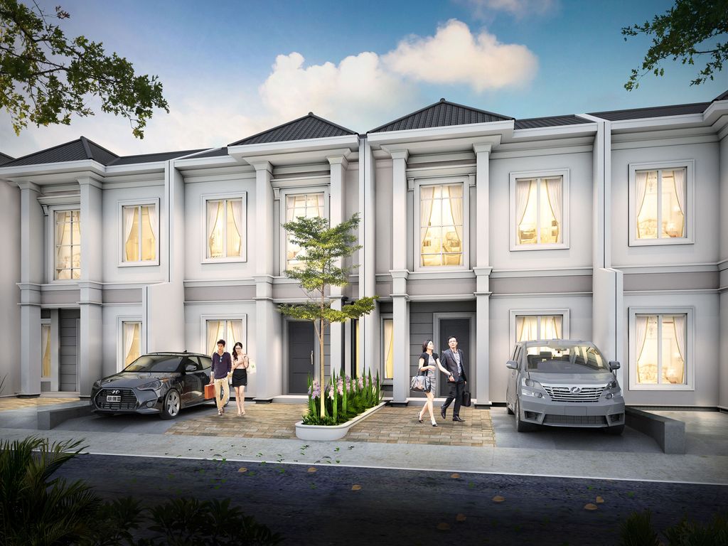 foto tampak rumah tipe Dandelion (KSJ) Tahap 2 perumahan Griya Bintara Alami