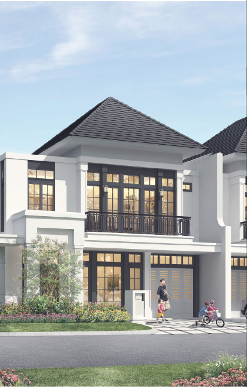 foto tampak rumah tipe J10 HOOK perumahan SUMMARECON MUTIARA MAKASSAR CLUSTER JADE 2