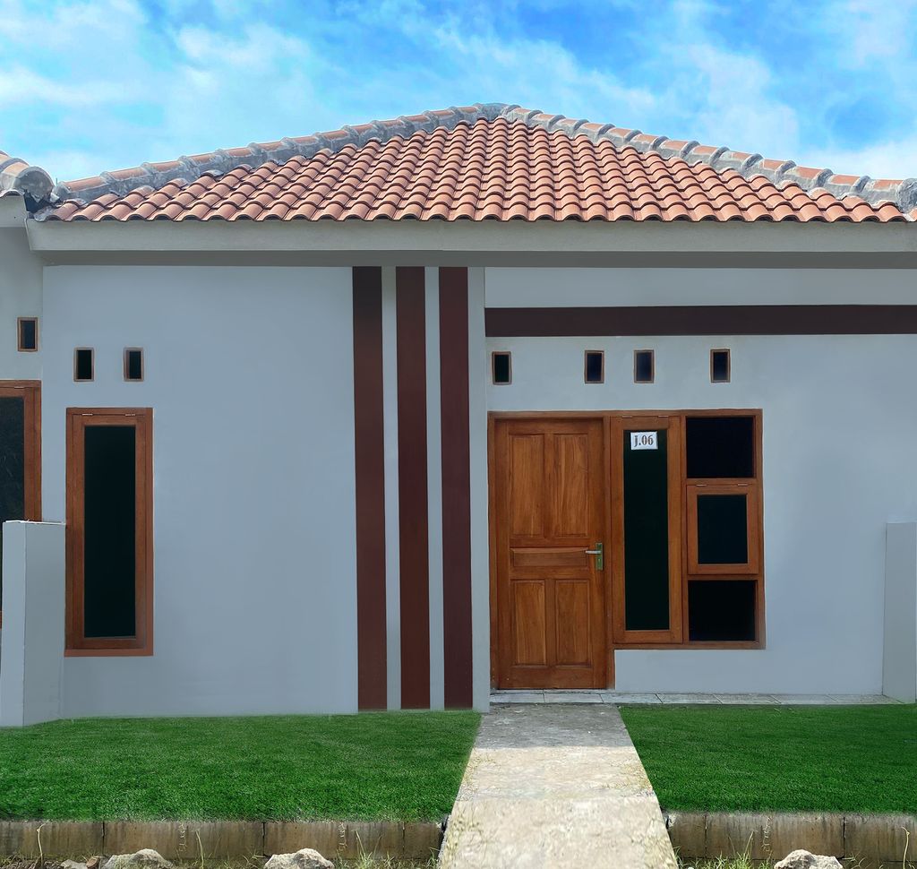 foto tampak rumah tipe 30/60 perumahan FORTUNA RESIDENCE