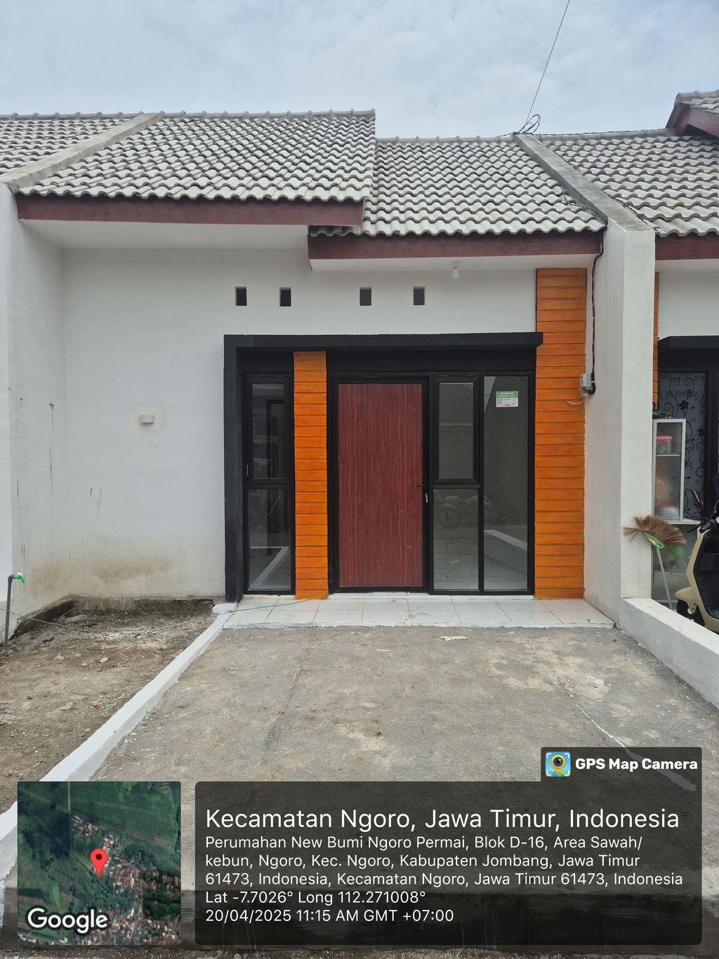 foto tampak rumah tipe subsidi perumahan BUMI NGORO SAKINAH PERMAI,