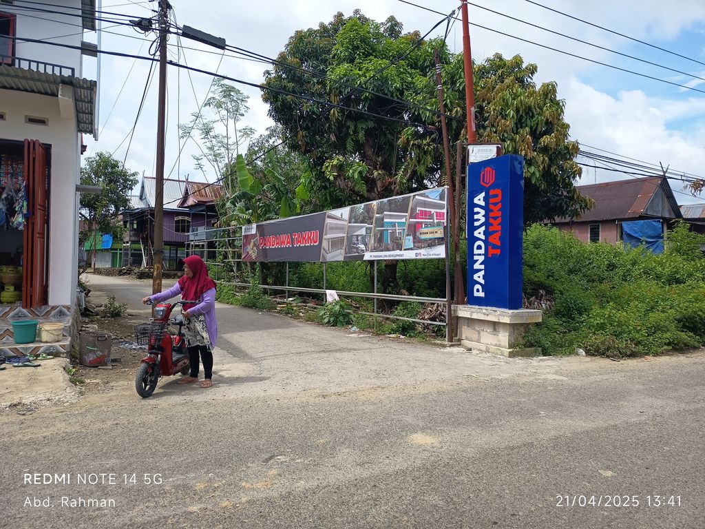 foto gerbang perumahan Pandawa Lima Takku