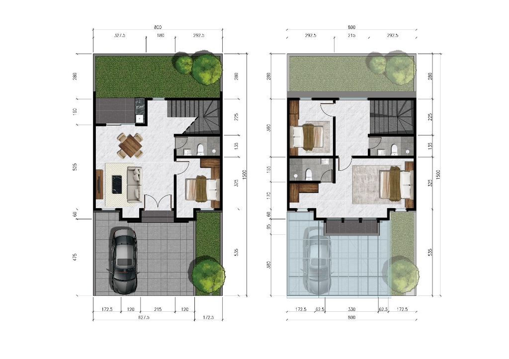 foto denah rumah tipe Veldoven Executive perumahan CITRAHARMONI - CLUSTER CAMBRIDGE 2