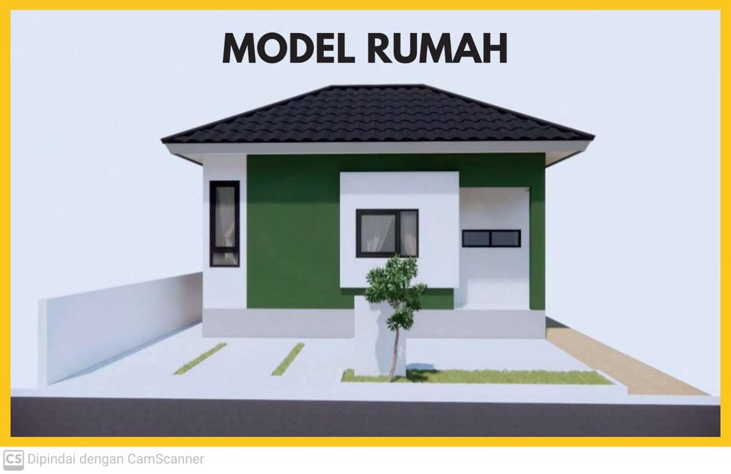foto tampak rumah tipe 36 perumahan BUMI BERKAH RESIDENCE