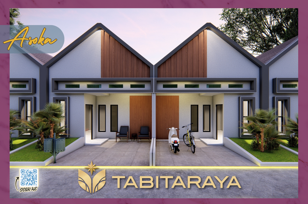foto tampak rumah tipe ASOKA perumahan TABITA RAYA