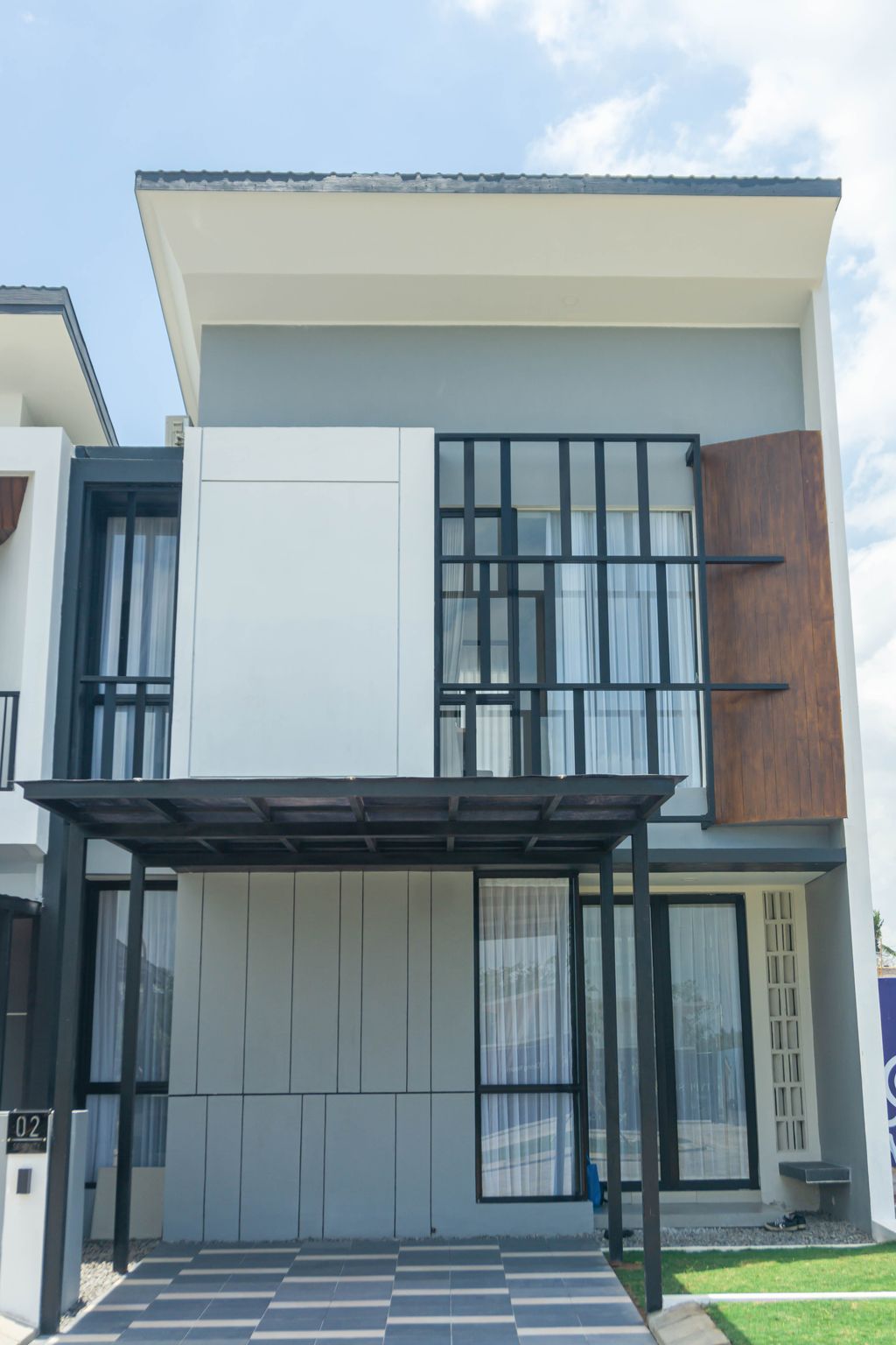 foto tampak rumah tipe Salvia perumahan Serenity Garden