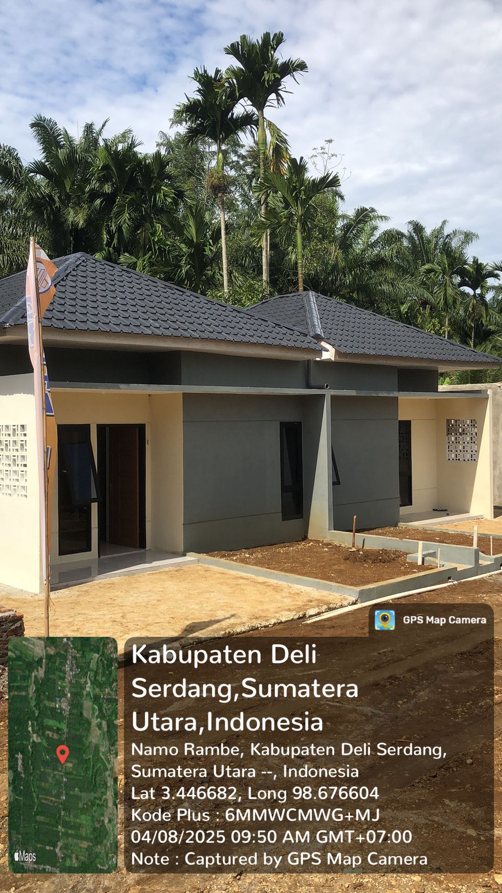 foto tampak rumah tipe 36 perumahan Graha Indah Delitua