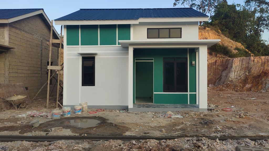 foto tampak rumah tipe 36/144 perumahan PERMATA HIJAU