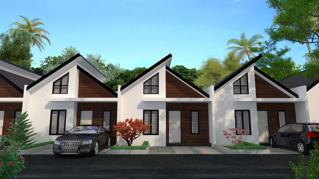 foto tampak rumah tipe 30/60 perumahan Mountain N City View