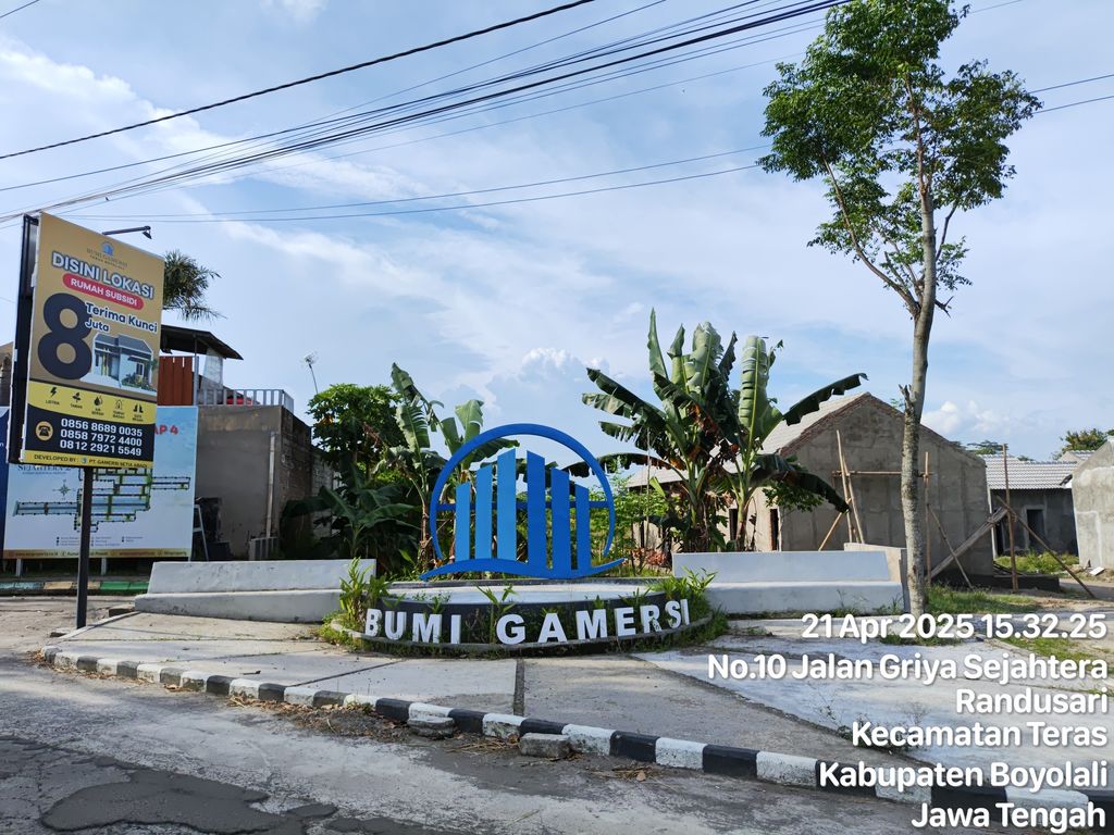 foto gerbang perumahan BUMI GAMERSI TERAS