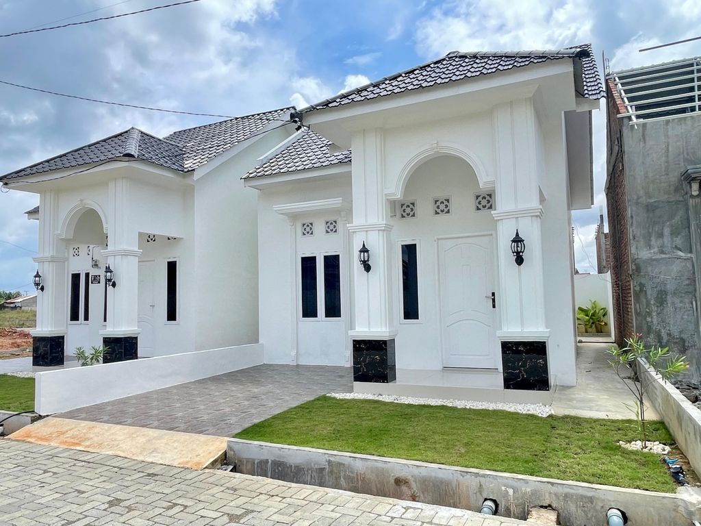 foto tampak rumah tipe 36+ perumahan HARMONI REGENCY