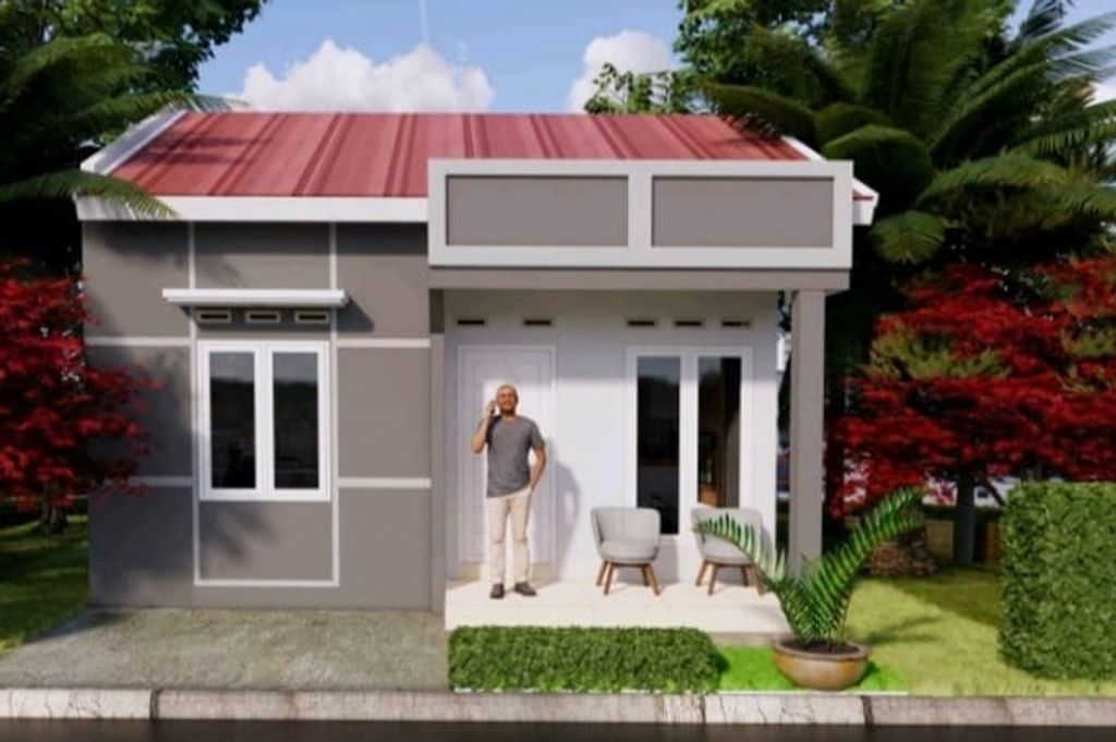 foto tampak rumah tipe 36 perumahan Jati Asri