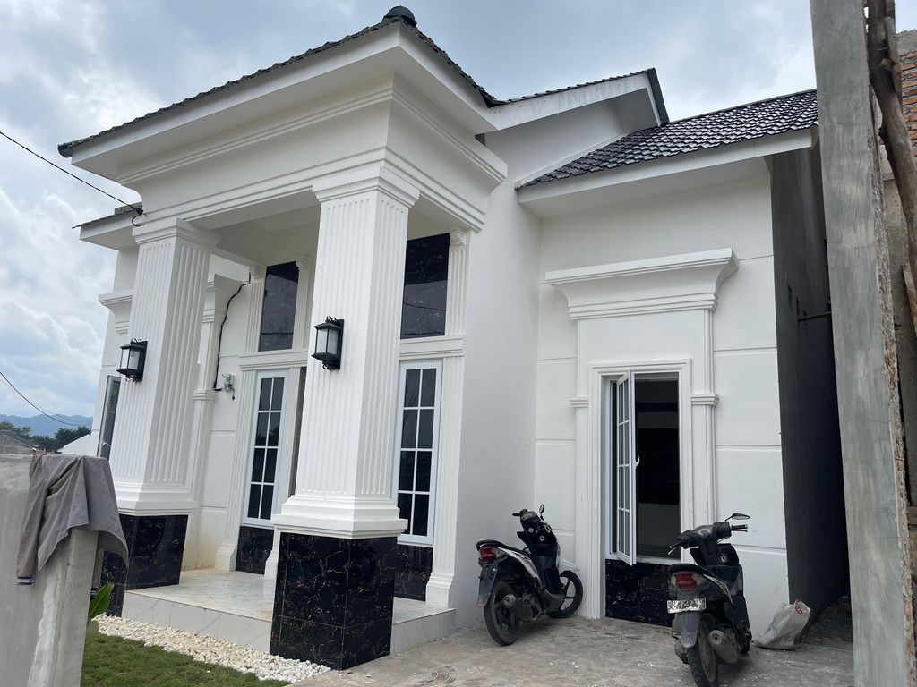 foto tampak rumah tipe 66 perumahan HARMONI REGENCY