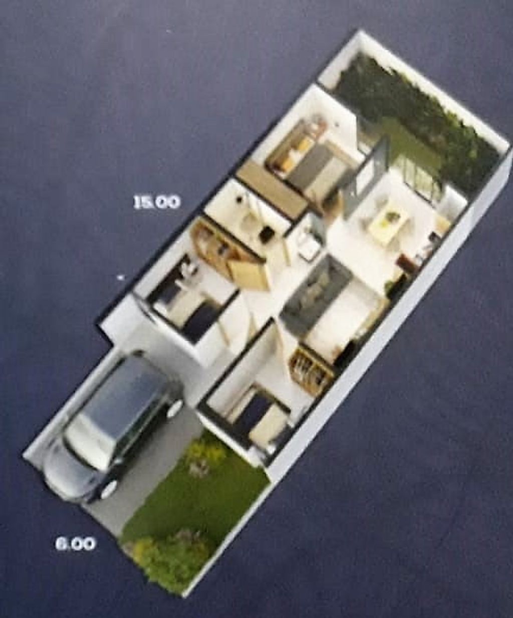 foto denah rumah tipe H/PDG-11/25 perumahan Podomoro Park Bandung (Padmagriya)