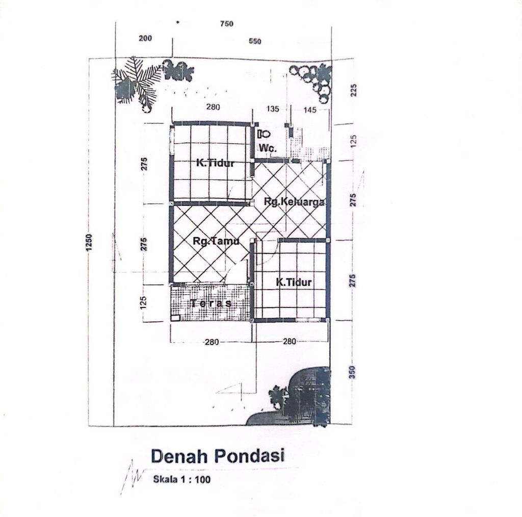 foto denah rumah tipe 36/105 perumahan GREEN HILLS POBOYA