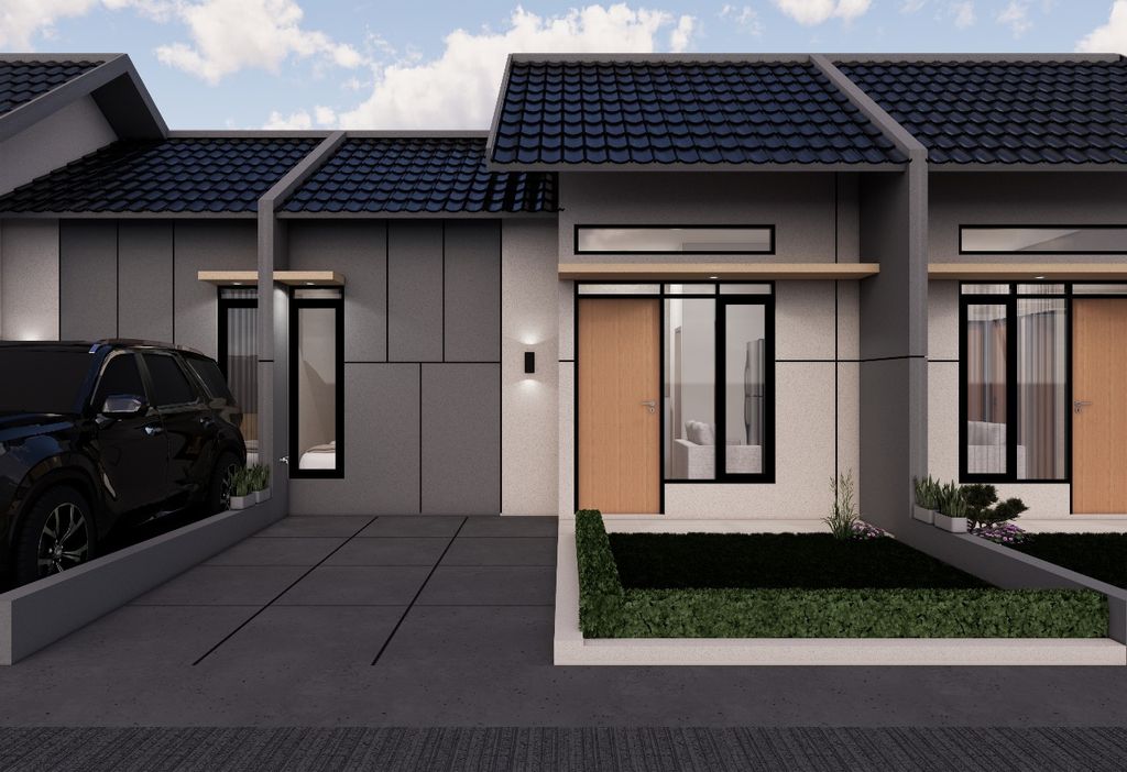 foto tampak rumah tipe 36/95 perumahan DRANGONG RESIDENCE