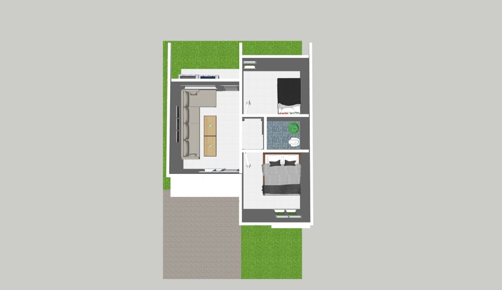 foto denah rumah tipe 36 perumahan RAFFLESS RESIDENCE JAYAPURA