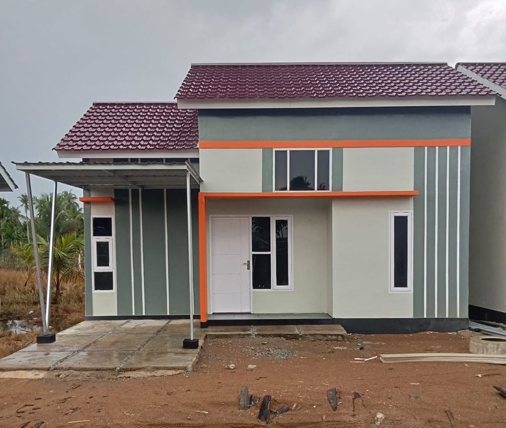 foto tampak rumah tipe 36 perumahan Grand Milenial Residence Tahap 2