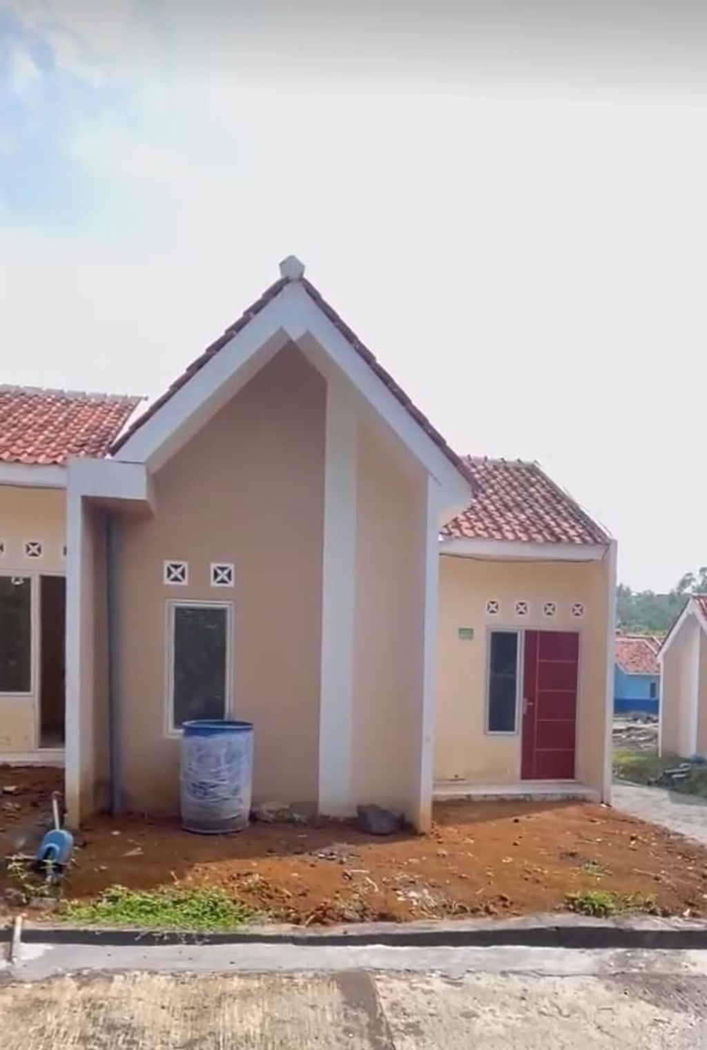 foto tampak rumah tipe 30/60 blok D 32 subsidi perumahan GRAND MAHKOTA SULTAN 4