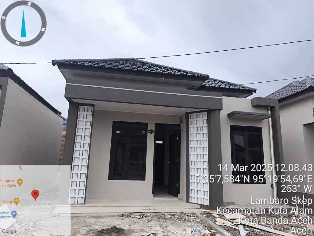 foto tampak rumah tipe 36 perumahan GRIYA ATLANTA LAMBARO SKEP TAHAP 3