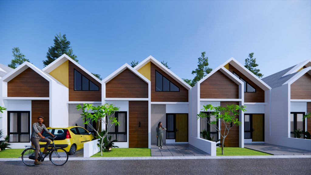 foto tampak rumah tipe 36 perumahan Samara Village