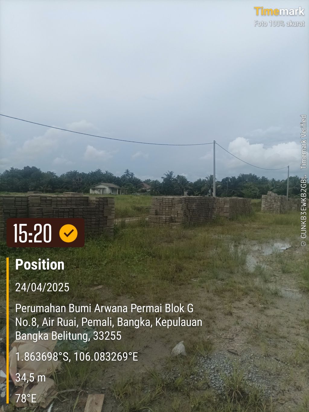 foto posisi tengah perumahan GRAND ARWANA CLUSTER 2