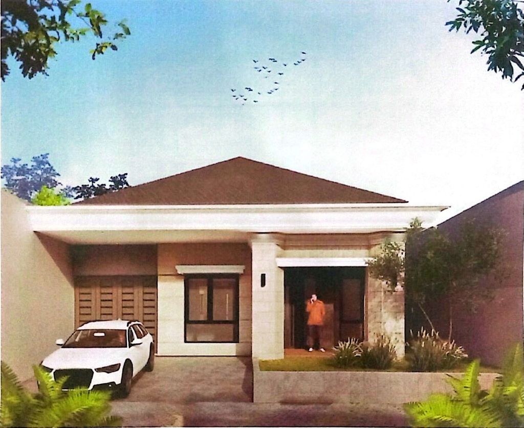 foto tampak rumah tipe T.157,5 perumahan WEST POINT GRAHA TIMUR