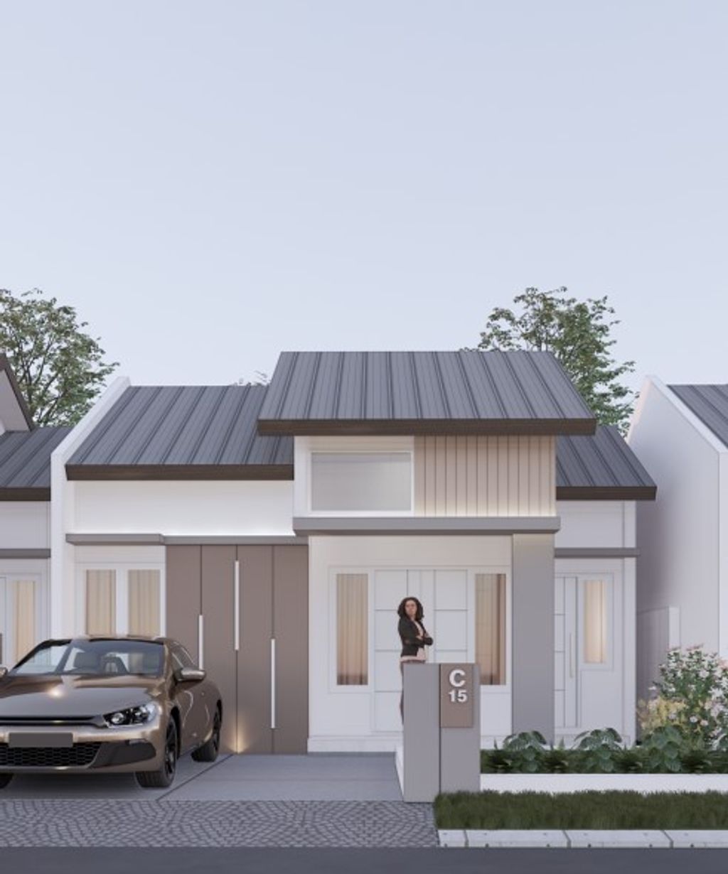 foto tampak rumah tipe 36 ( SUBSIDI ) perumahan GRAND ARWANA CLUSTER 2