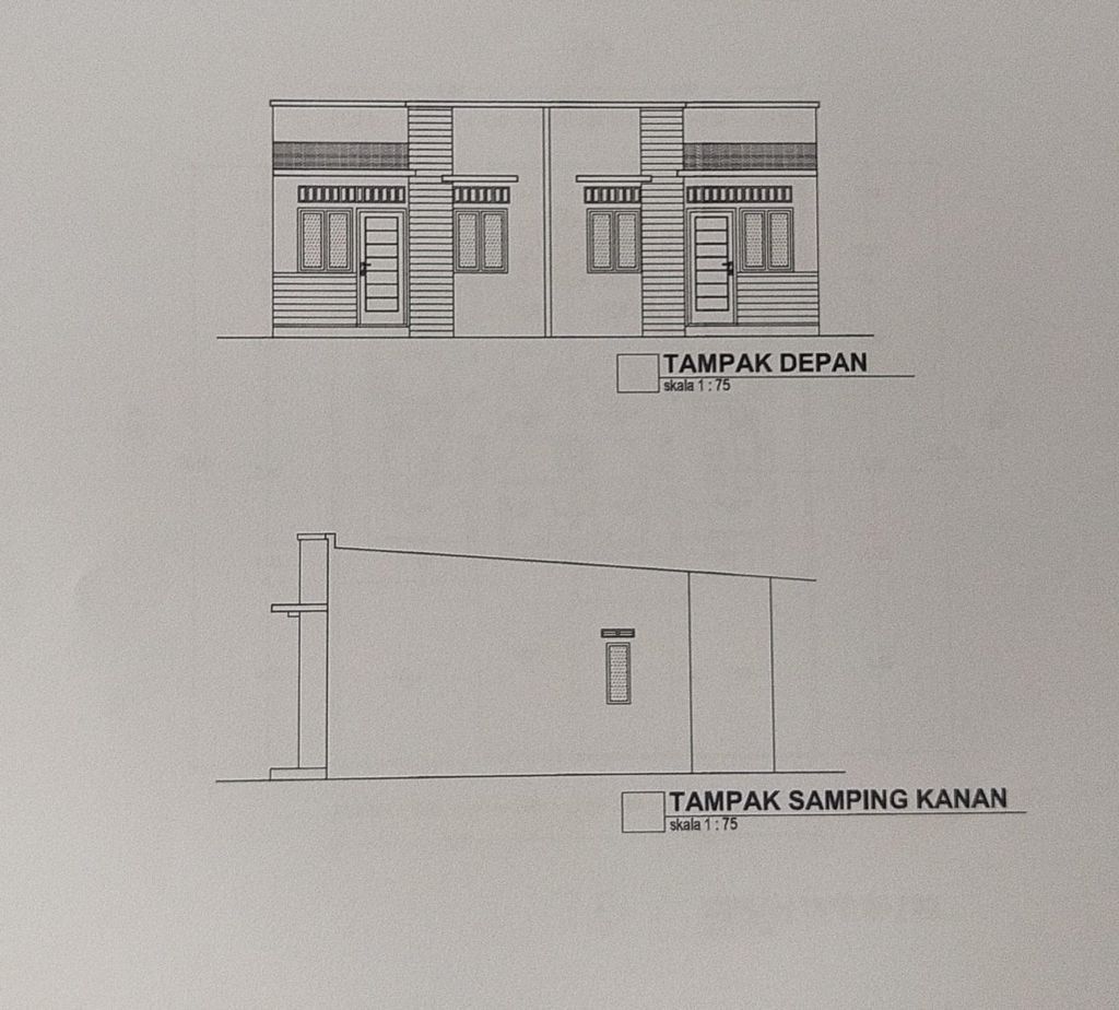 foto tampak rumah tipe 36/90 perumahan NIRWANA